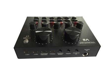 MEZCLADORA STREAMING AUDIO GBR V8